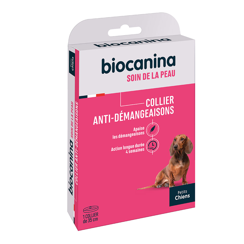 Biocanina Dermatologie Collier anti-démangeaisons petits chiens x1 de 35cm