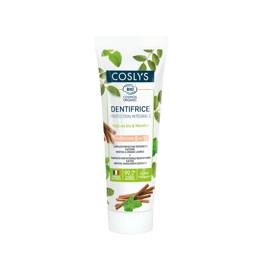 Coslys Dentifrice Protection Intégrale Fluor Certifié Bio 100g