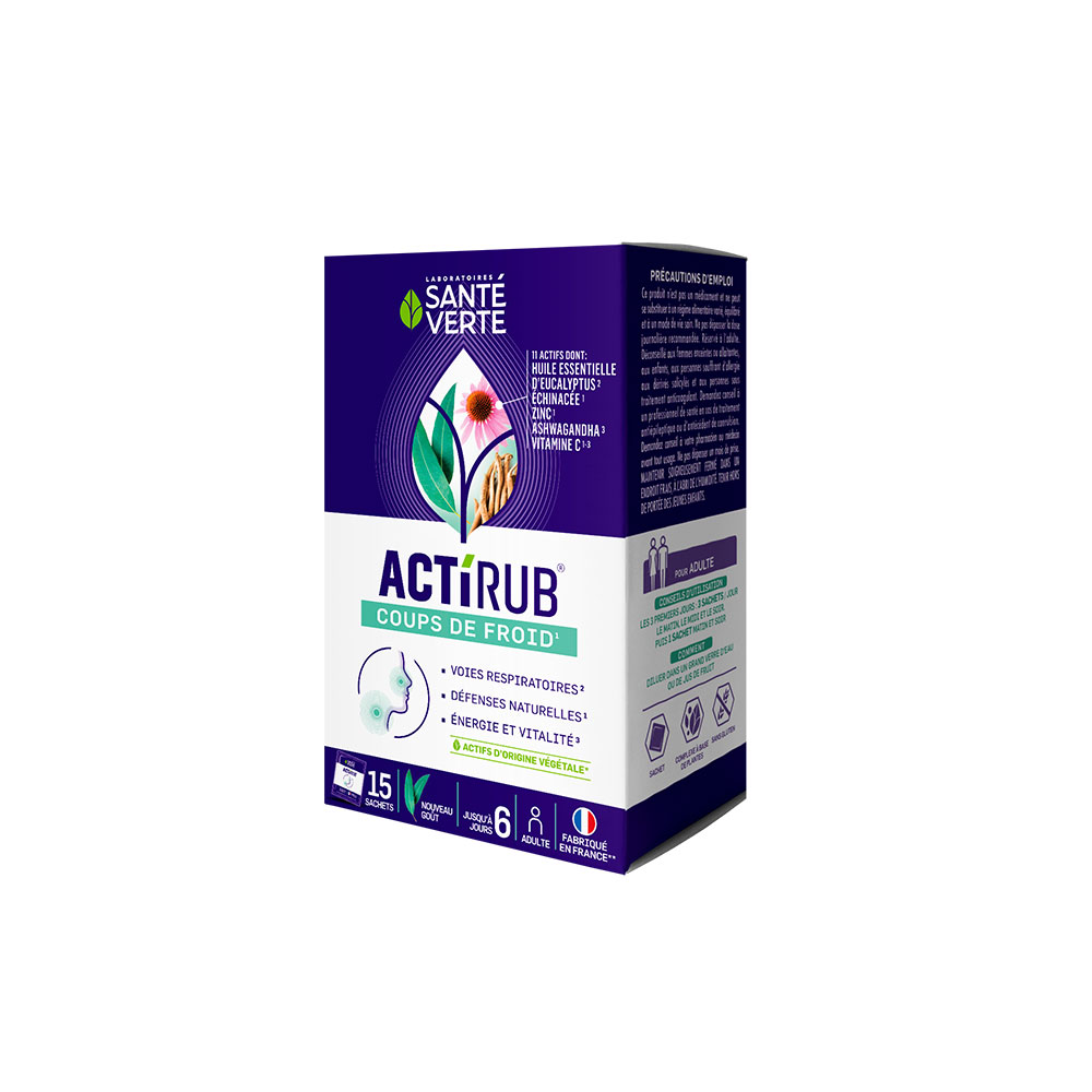 Sante Verte ActiRub Coups de froid Adulte 15 Sachets
