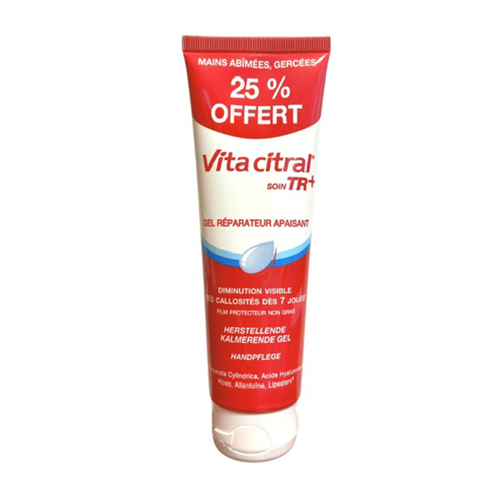 Vita Citral Gel soin réparateur apaisant TR+ 25% Offert Mains abimée gercees 100ml