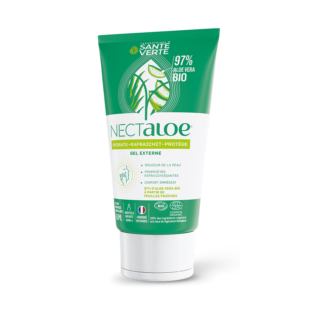 GEL EXTERNE HYDRATE ET PROTEGE BIO 150ML NECTALOE SANTE VERTE