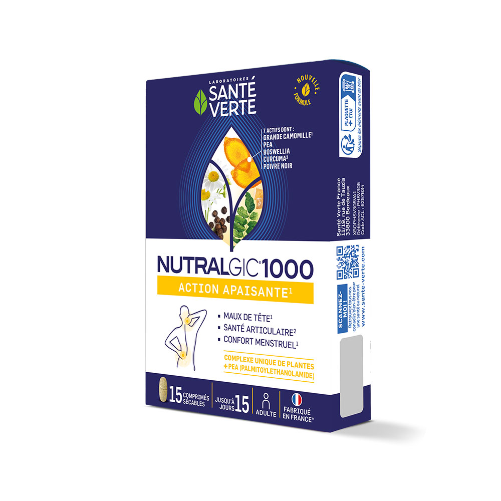 Sante Verte Nutralgic Action Apaisante 1000 15 Comprimés