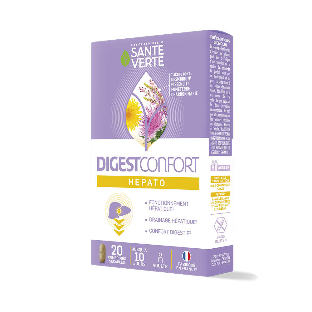 Sante Verte Digest Confort Hepato 20 Comprimés