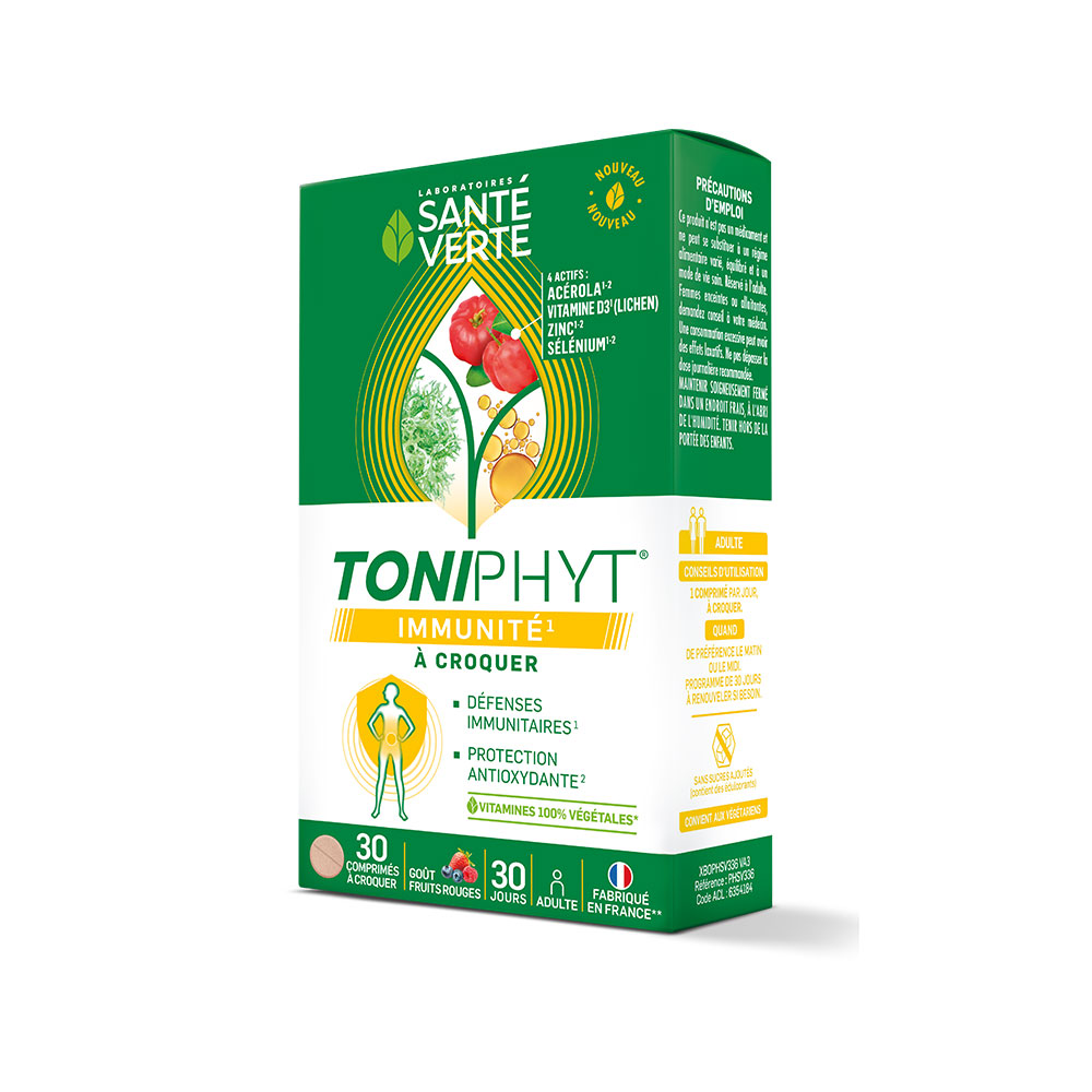 Sante Verte Toniphyt Immunité 30 comprimés à croquer