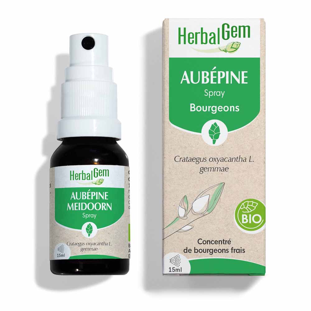 Herbalgem Bourgeons Spray Aubépine Bio 15ml