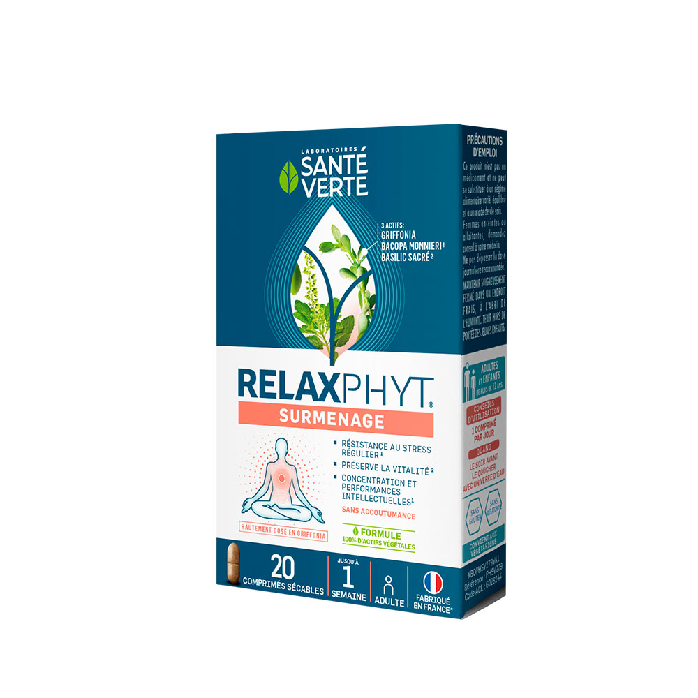 Sante Verte RelaxPhyt Surmenage 20 comprimés