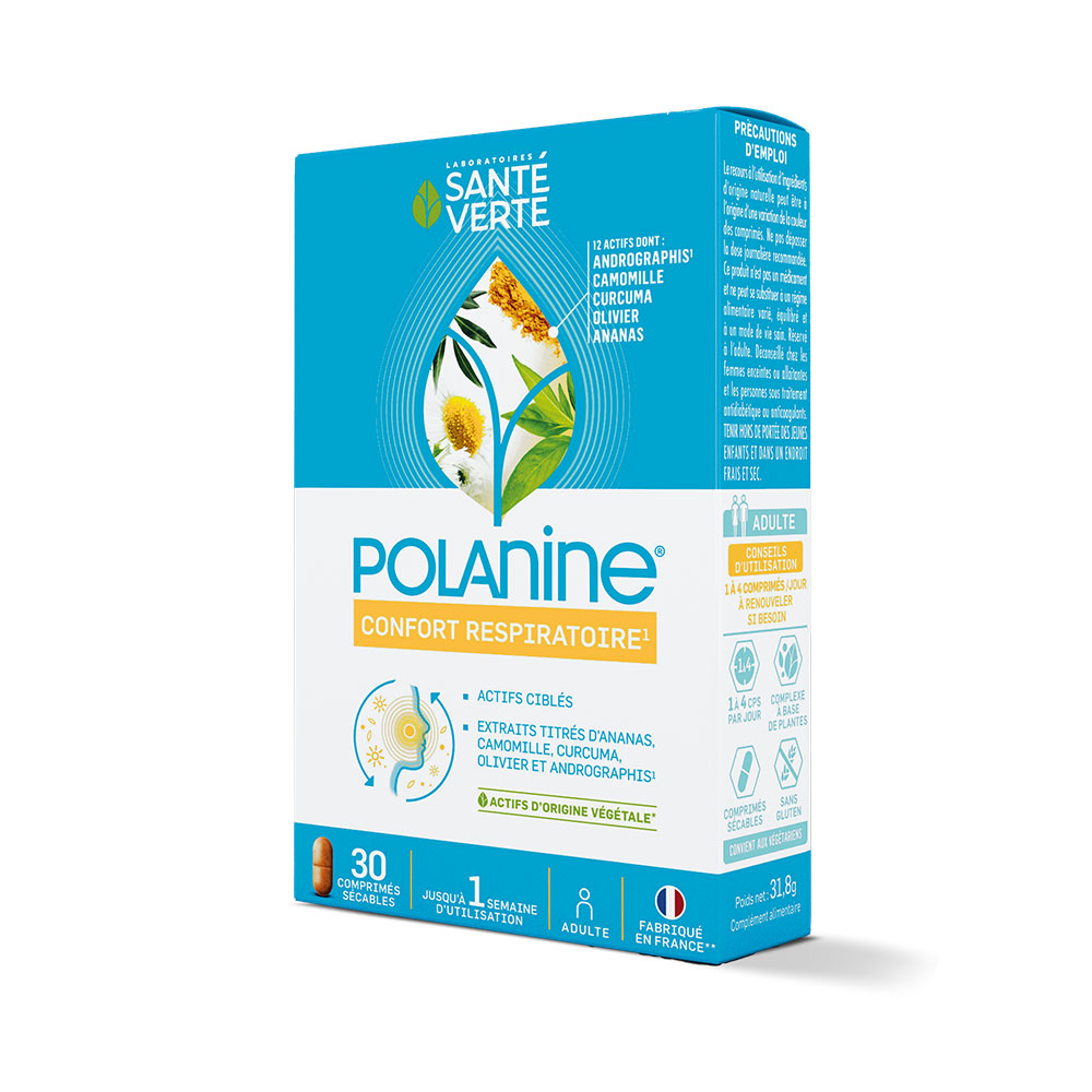 POLANINE REACTIONS SAISONNIERES 30 COMPRIMES SANTE VERTE