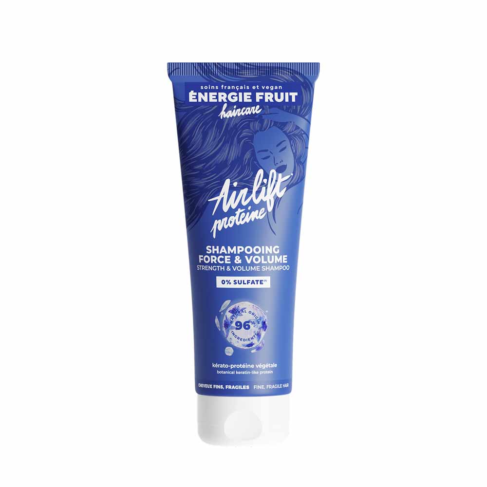 Energie Fruit Airlift Protéine Shampooing Force et Volume Cheveux Fins et Fragiles 250ml