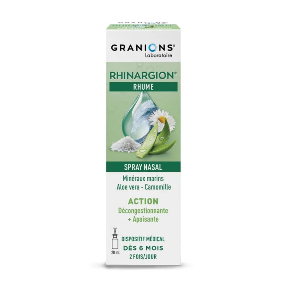 Granions Spray Nasal Décongestionnant et Apaisant Rhinargion 20ml