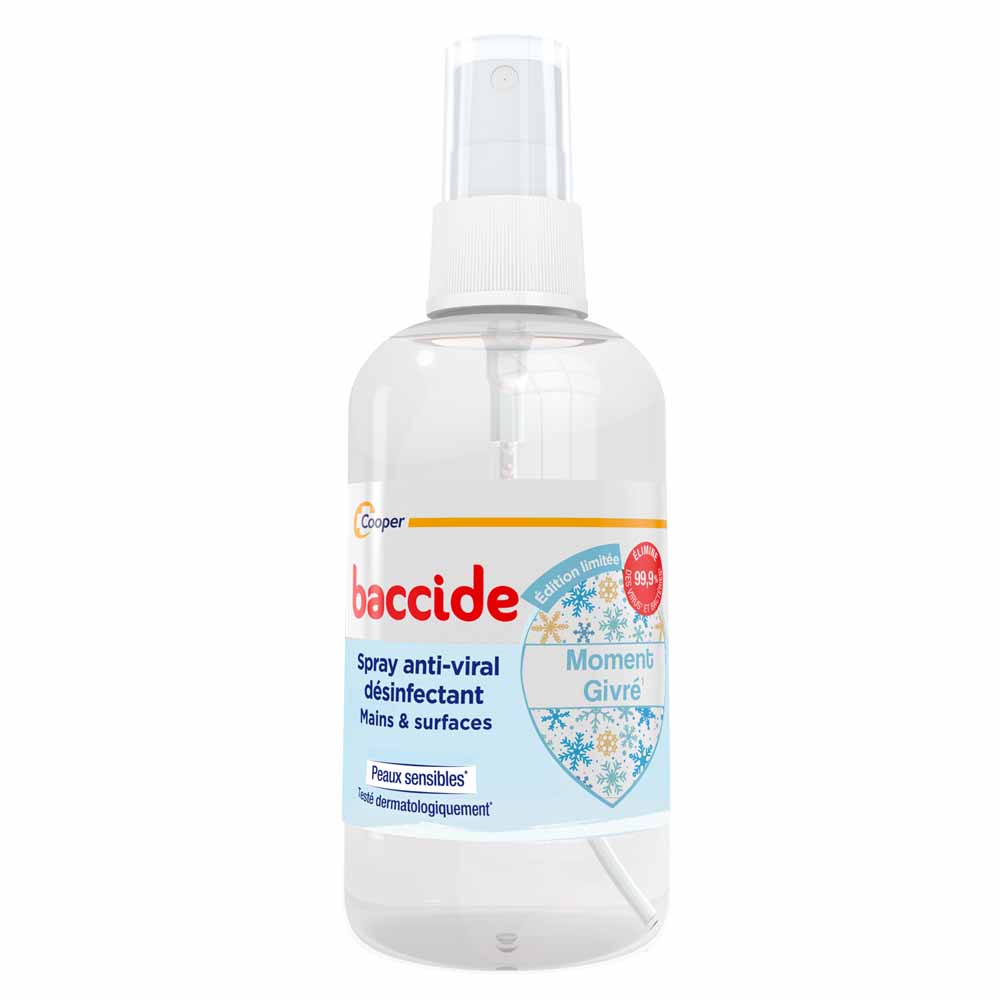 Baccide Spray Anti-Viral Désinfectant Moment Givrée Mains & Surfaces 100ml