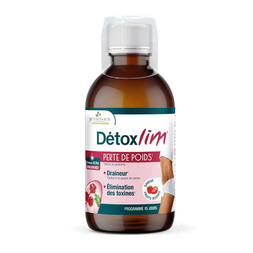 3 Chênes Detoxlim Perte De Poids Saveur Fruits rouges 500ml