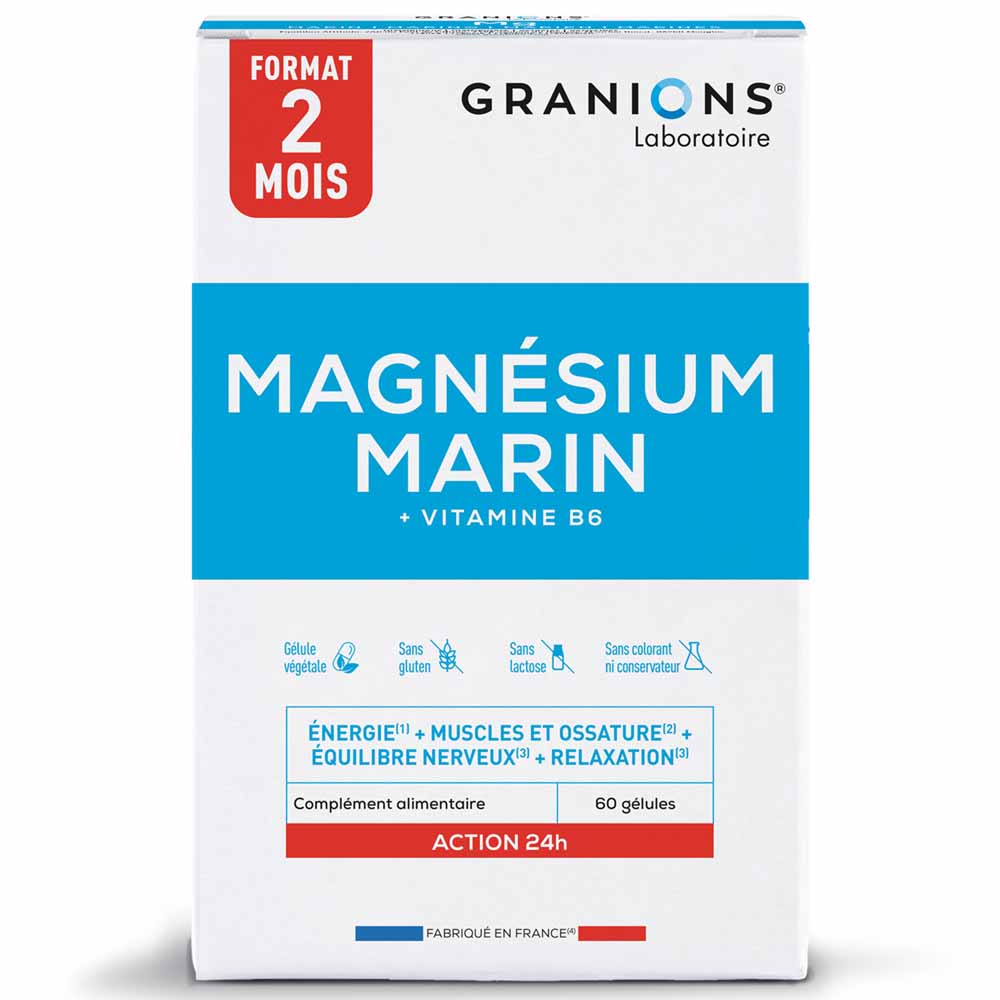 Granions Oligo Granions® de Magnésium Marin 300 mg 60 gélules