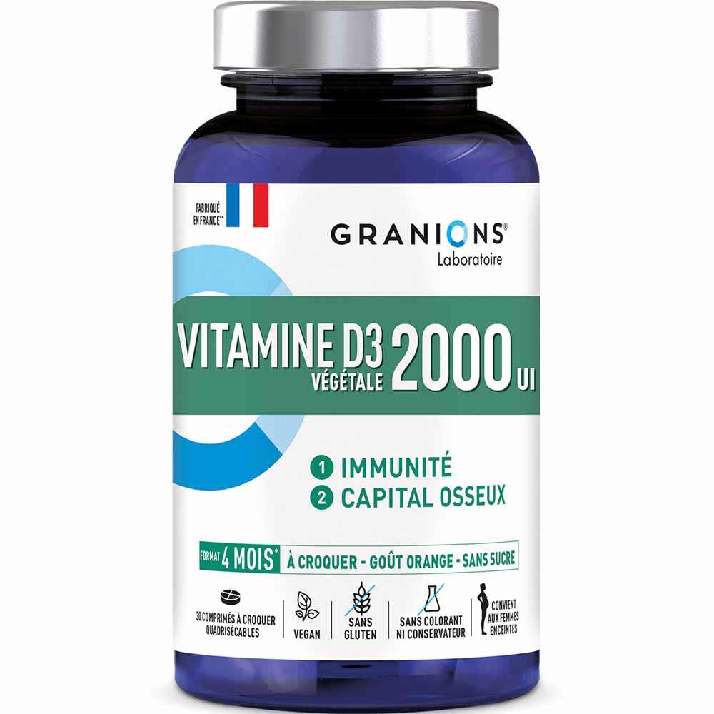 Granions Granions Vitamine D3 2000UI x30 comprimés à croquer
