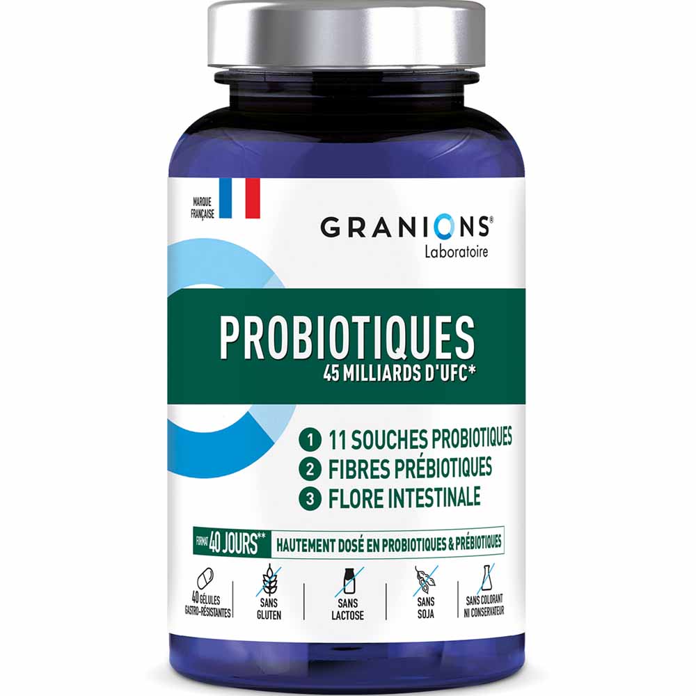 Granions Probiotiques 45 Mds d'UFC 40 Gélules