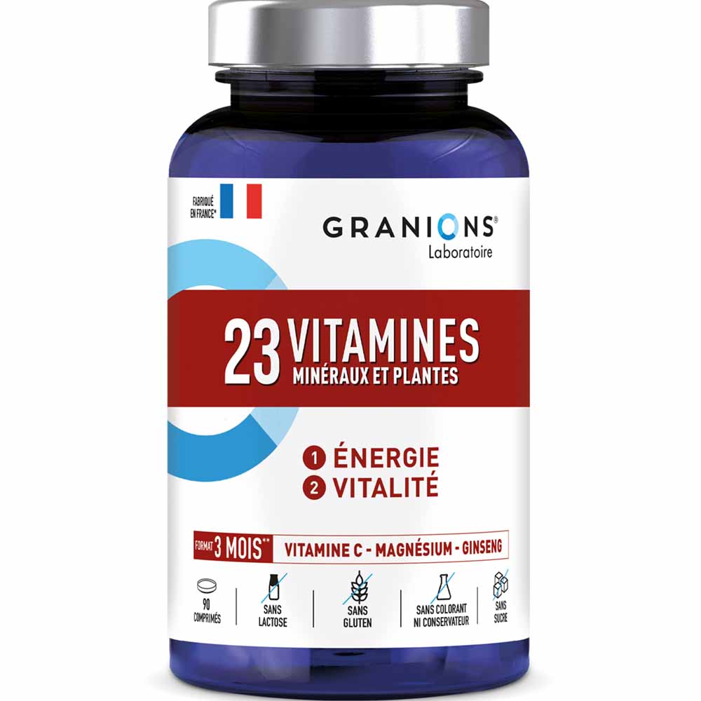 Granions 23 vitamines minéraux et plantes 90 comprimés