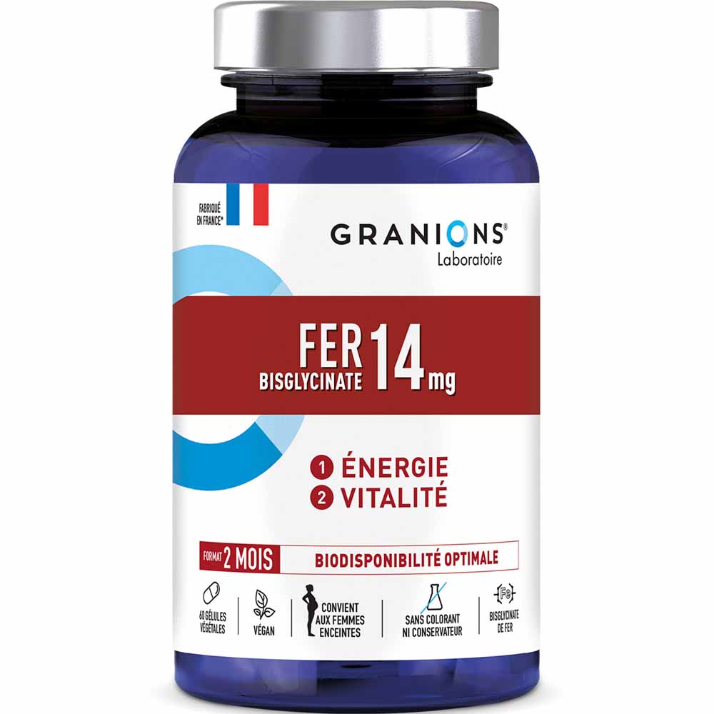 Granions Fer Energie et vitalité 60 gélules