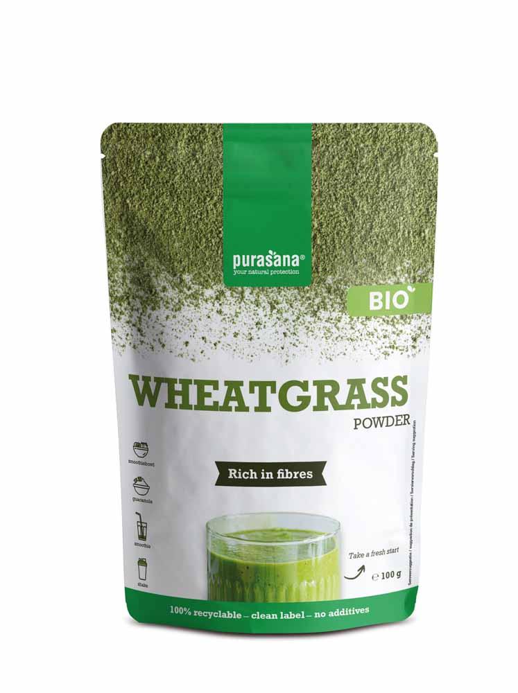 Purasana Herbe de Blé Poudre 100g