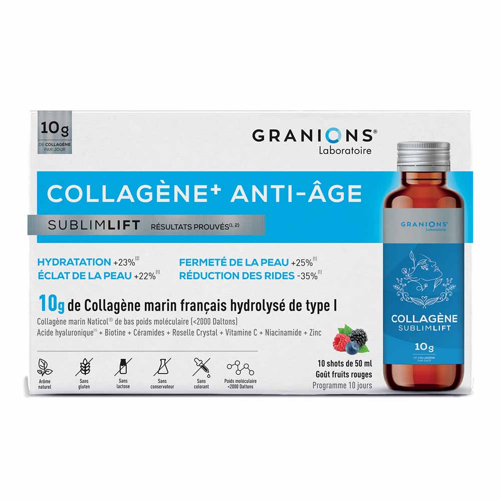 Granions Collagène+ Anti-âge Sublimlift 10 shots de 50ml