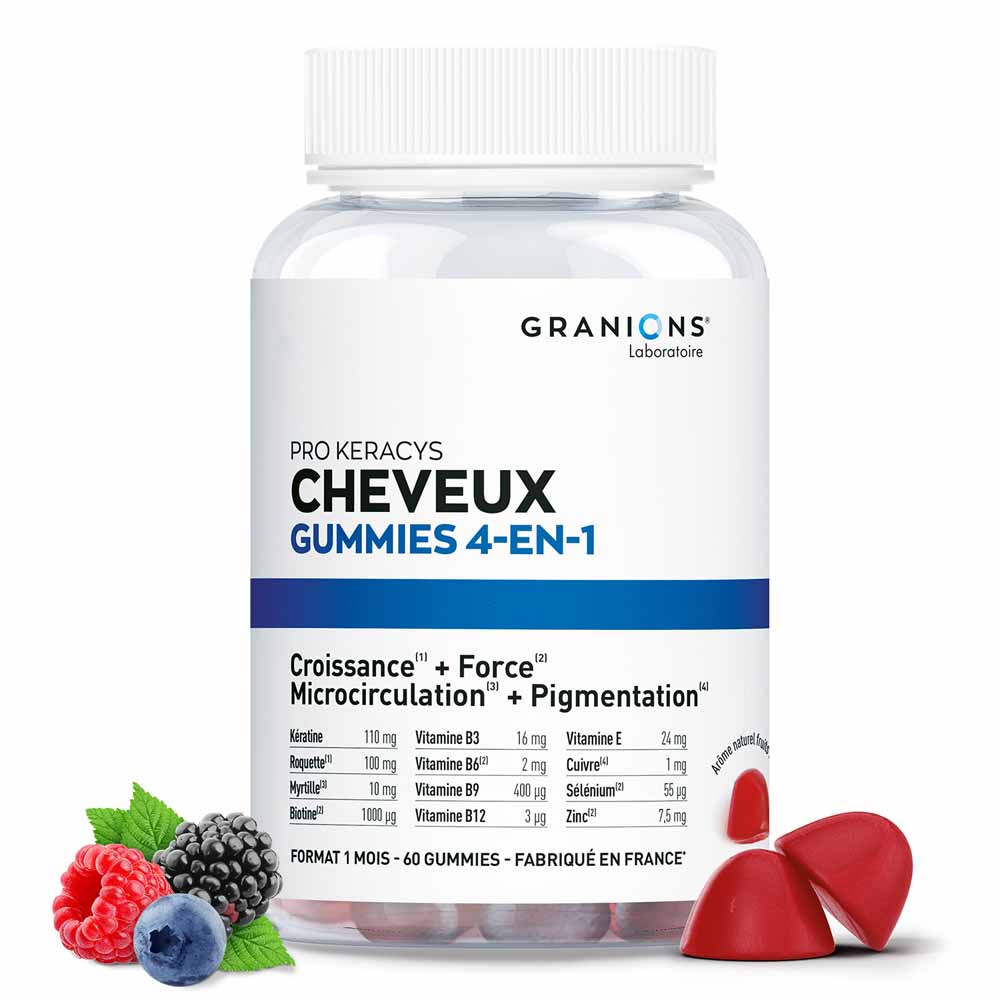 Granions Pro Keracys Cheveux 4en1 60 gummies