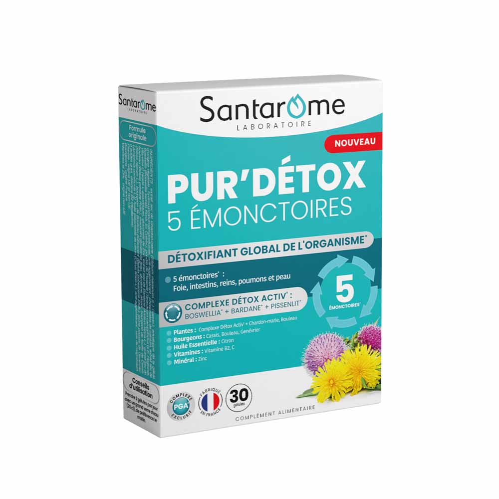 Santarome Pur'Detox 5 Emonctoires 30 gélules