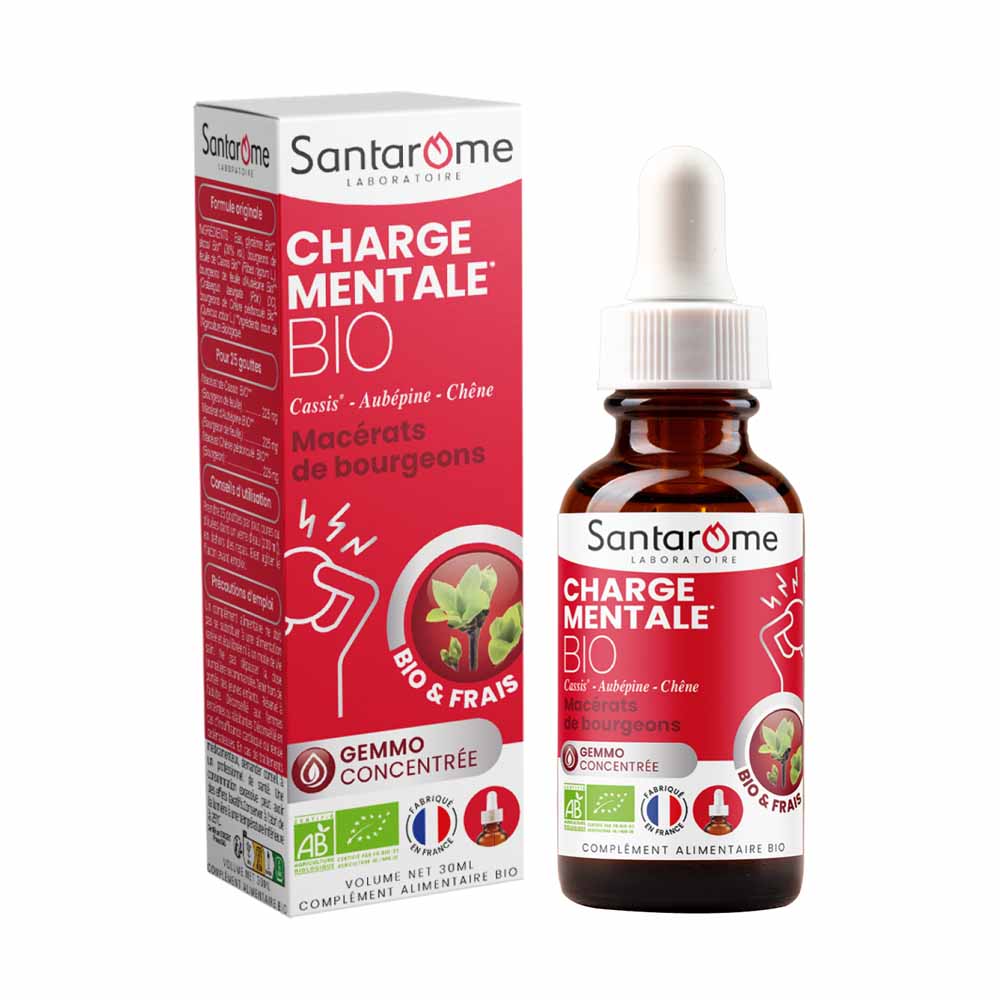 Santarome Gemmo Charge Mentale Bio Macérat de Bourgeon 30ml