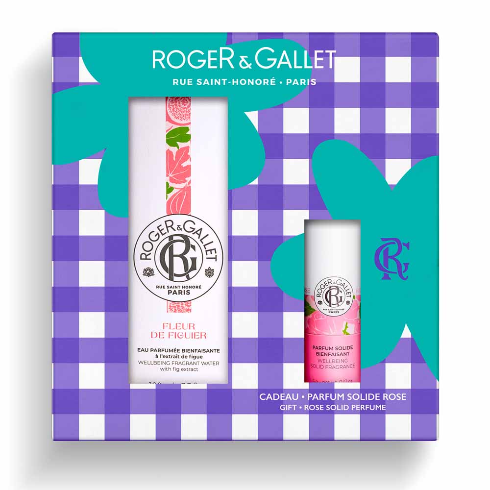 Roger & Gallet Coffret Eau Parfumée Fleur De Figuier 100ml + Parfum Solide 5g