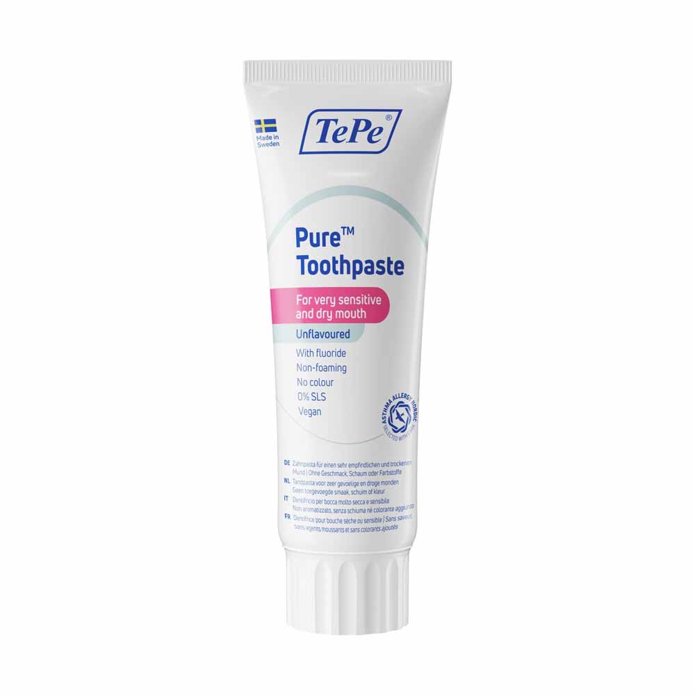 TePe Pure Dentifrice Avec Fluor Goût Neutre 75ml