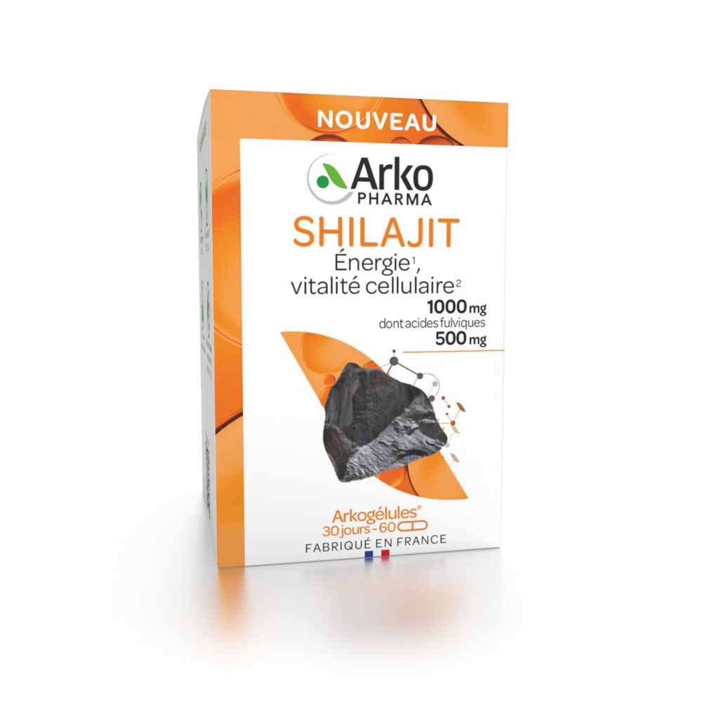 Arkopharma Arkogélules Shilajit Energie Vitalité Cellulaire 60 Gélules