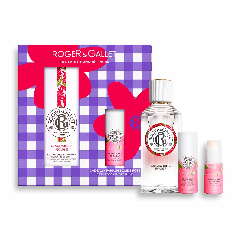 Roger & Gallet Coffret Eau Parfumée Gingembre Rouge + Parfum Solide