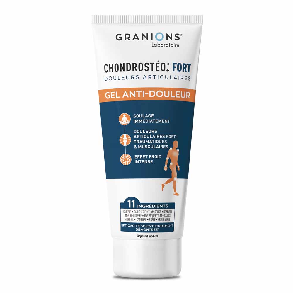 Granions Chondrostéo Fort Gel Anti-douleur Effet froid intense pour soulager immédiatement 100ml