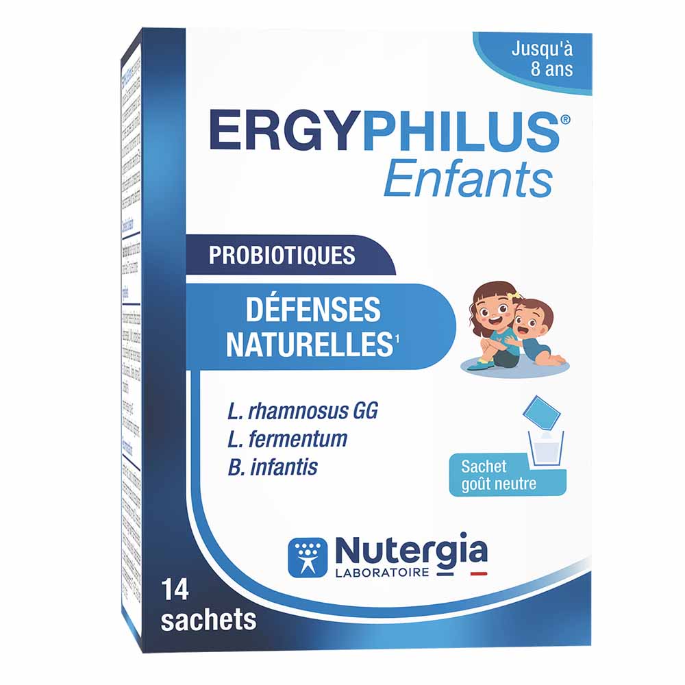 Nutergia Ergyphilus Microbiote Enfants Goût Neutre 14 Sachets
