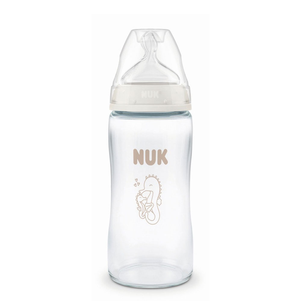 Nuk First Choice+ Biberon Verre Taille M 3 mois et plus 240ml
