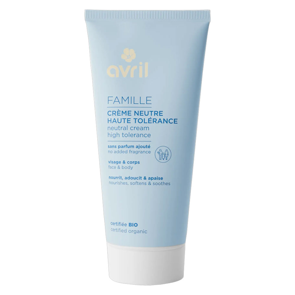 Avril Crème Neutre Haute Tolérance Famille Bio Visage et corps 200ml
