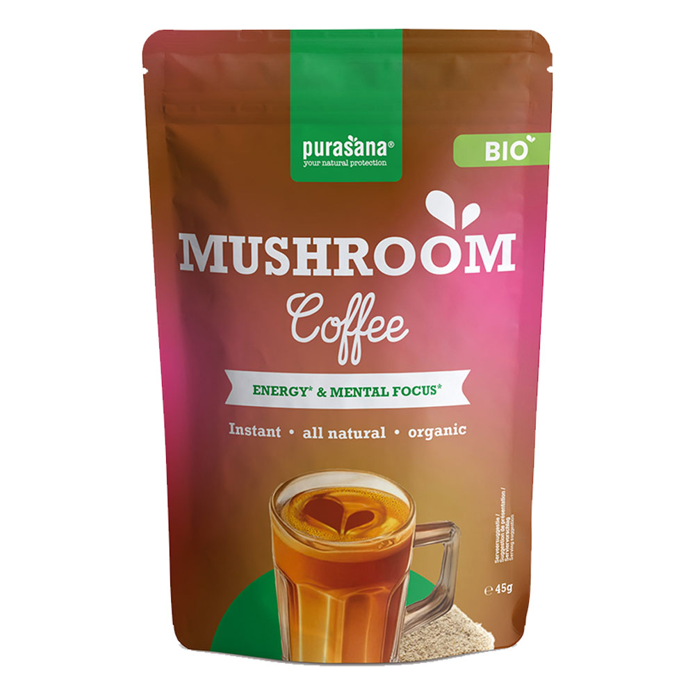 Purasana Mushroom Coffee Instantané 45g