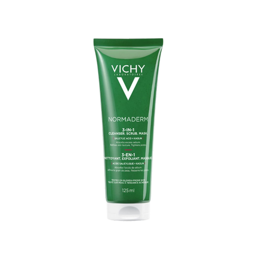 Vichy Normaderm Nettoyant Exfoliant Masque 3en1 125ml