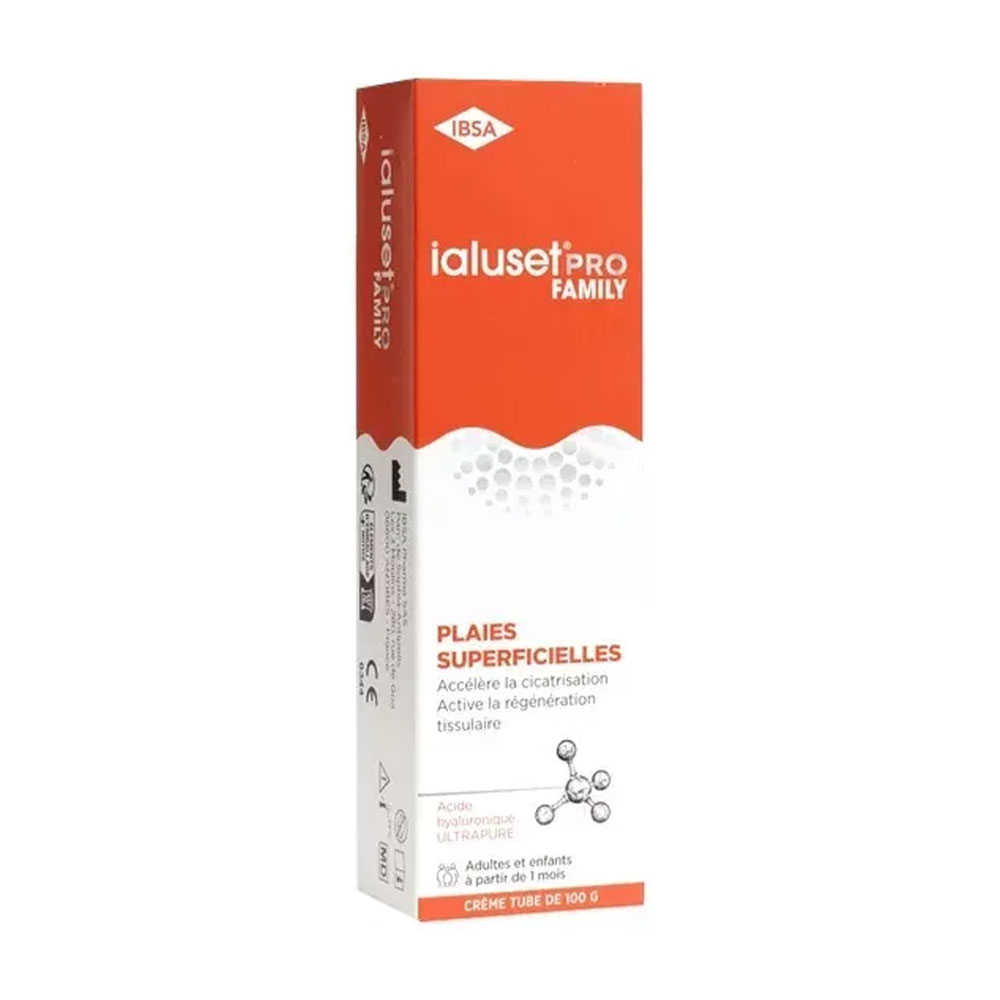 IBSA Ialuset Pro Family Crème Cicatrisante Plaies superficielles Adultes et enfants 100g