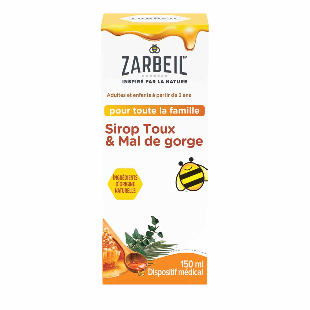 Zarbeil Sirop Toux & Mal de Gorge avec Miel 150ml