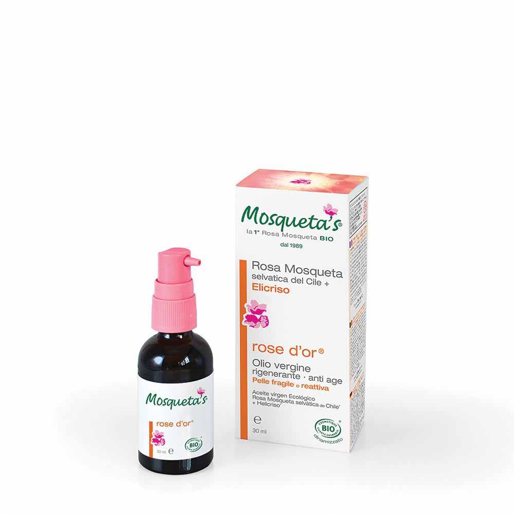 Kosmeo Mosqueta's Rose d'Or Rose Musquée et Immortelle Peaux Sensibles 30ml