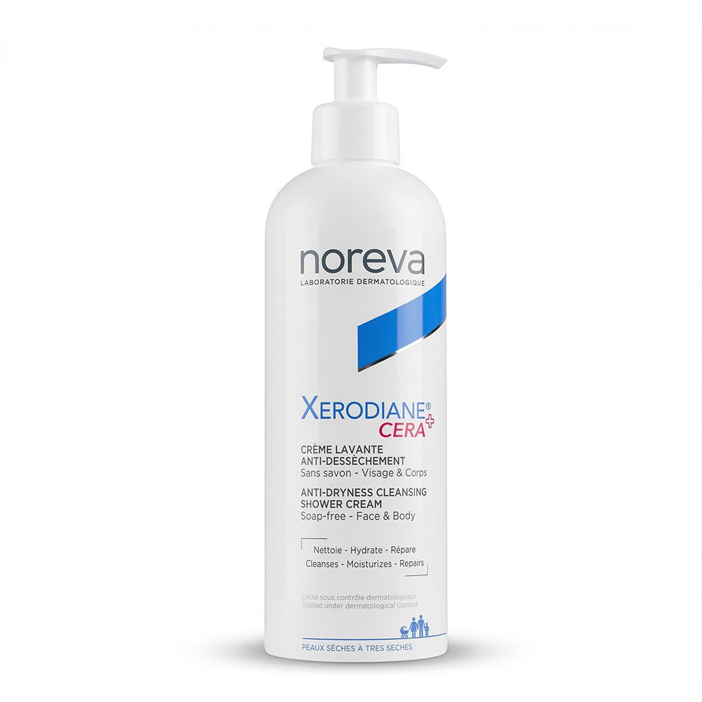 Noreva Xerodiane Cera+ Crème Lavante anti-dessèchement Peaux Sèches à très sèches 500ml