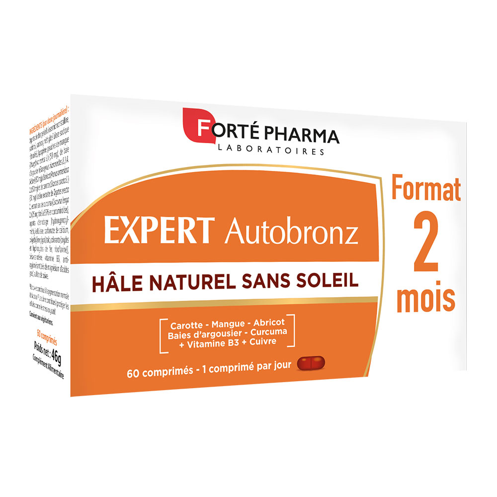Forté Pharma Expert AutoBronz Hâle Naturel Sans Soleil 60 comprimés