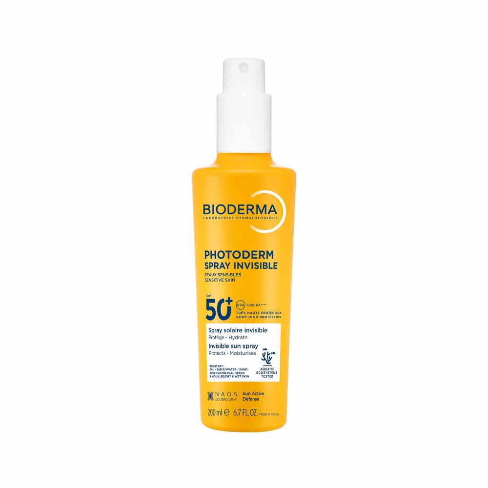 Bioderma Photoderm Spray Solaire Invisible SPF50+ Peaux Sensibles 200ml