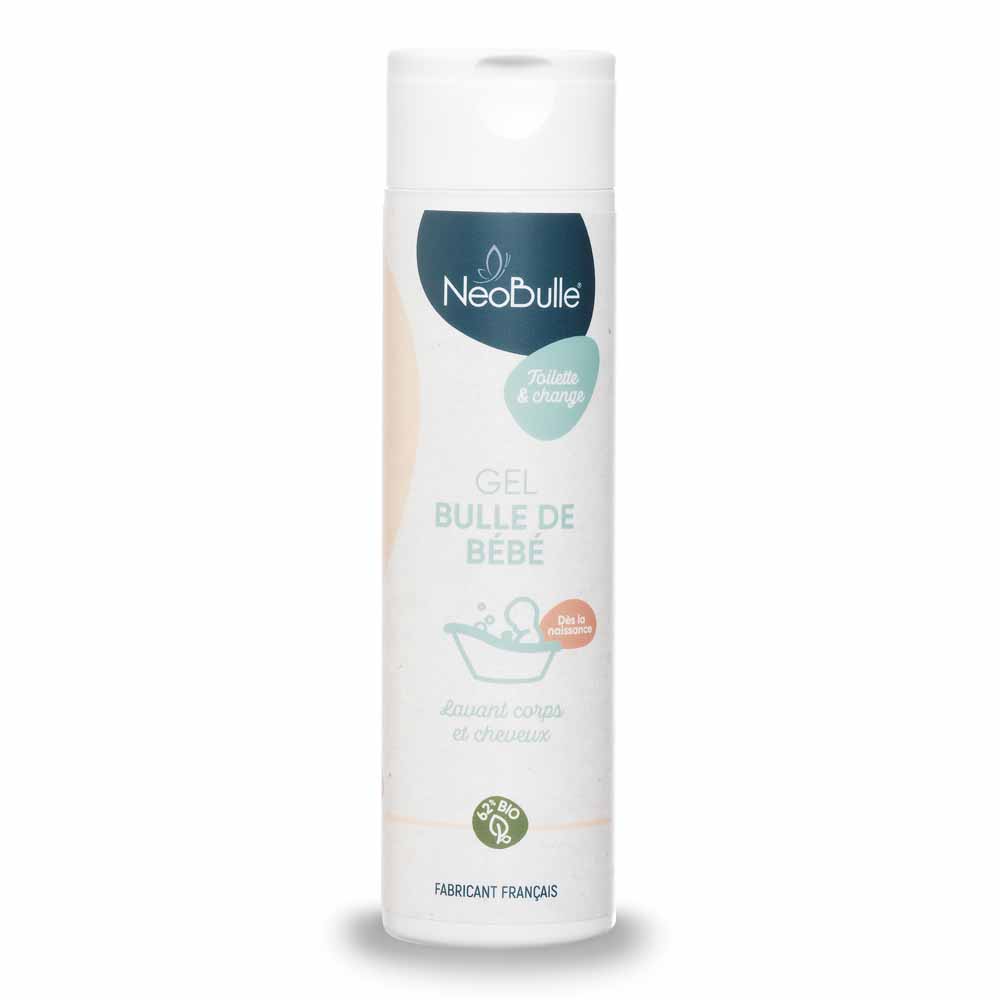 Neobulle Toilette & Change Bébé Gel Bulle de Bébé Lavant corps et cheveux 200ml