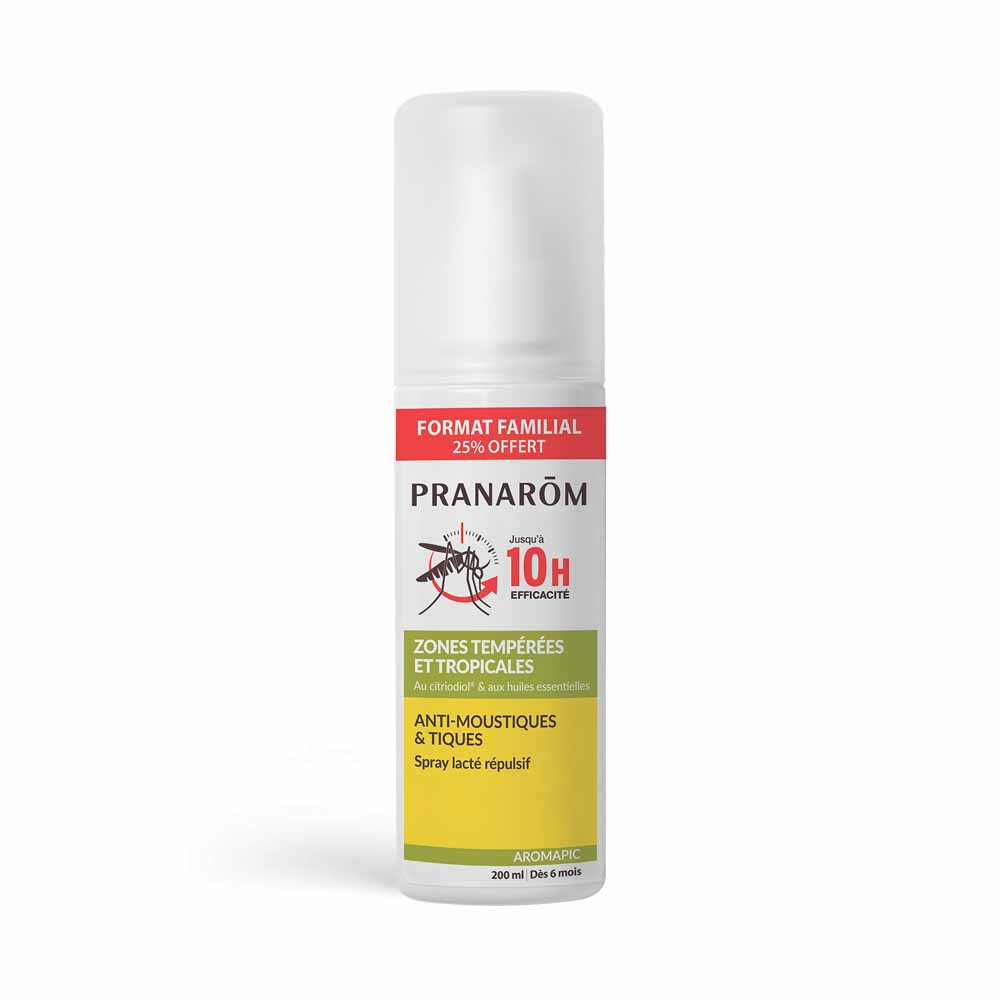 Pranarôm Aromapic Spray Lacté Anti-Moustiques 200ml
