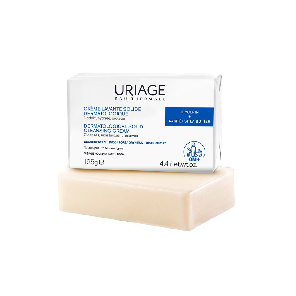 Crème Lavante Solide 125g Hygiène Uriage