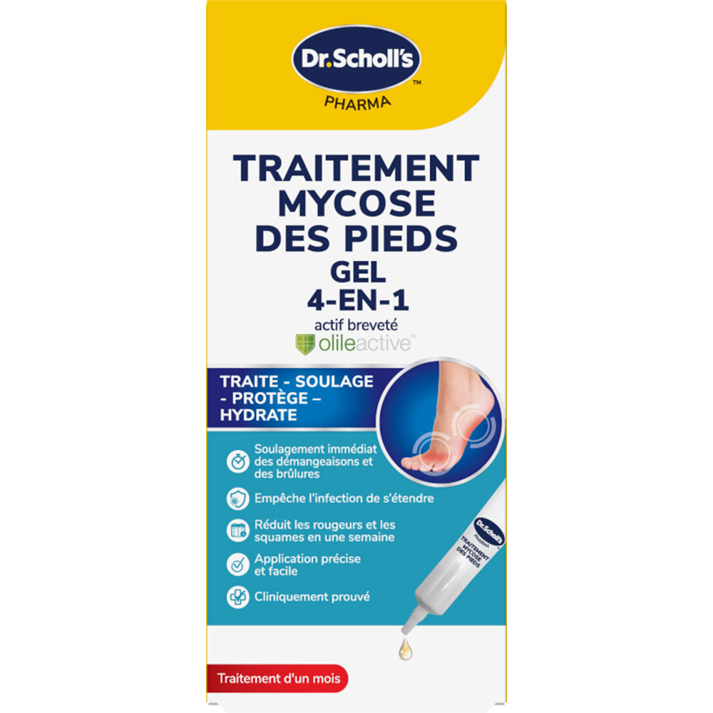 Scholl Traitement Mycose Des Pieds 4en1 10ml