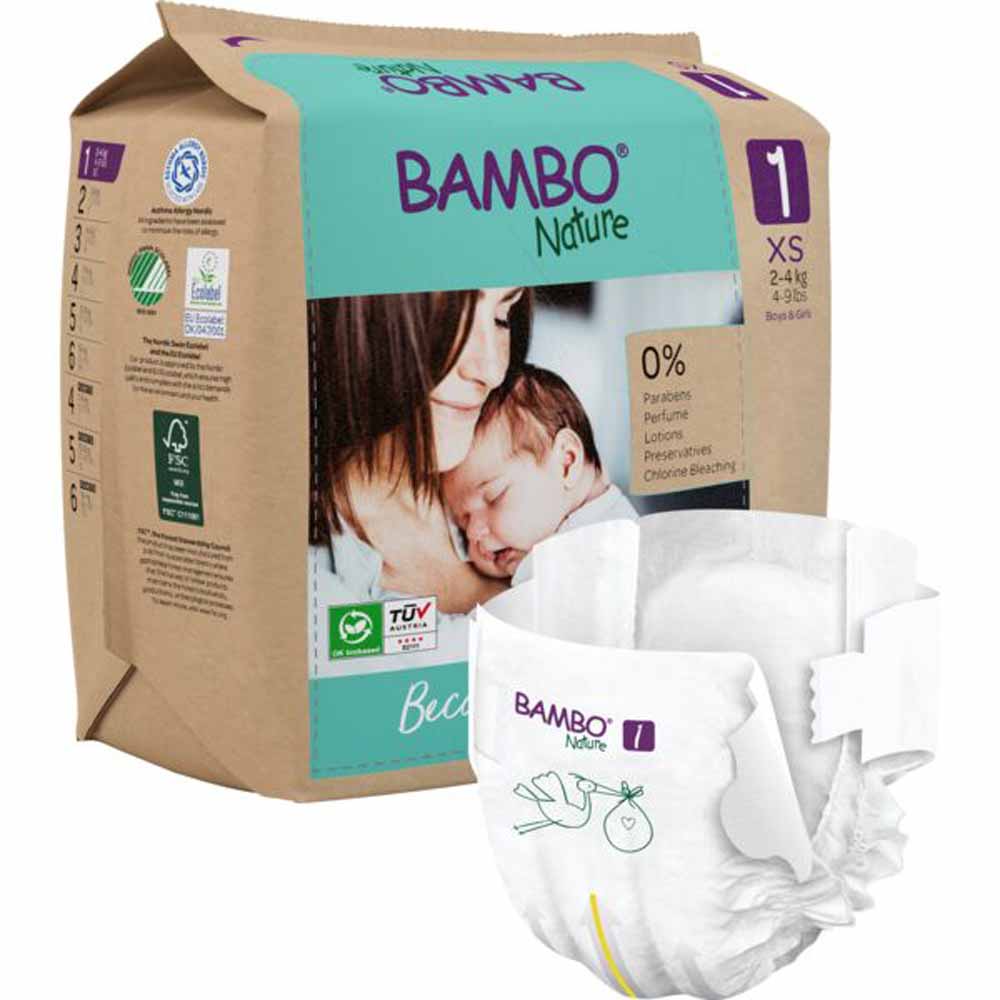 Bambo Nature Couches XS Taille 1 2 à 4 kg x22