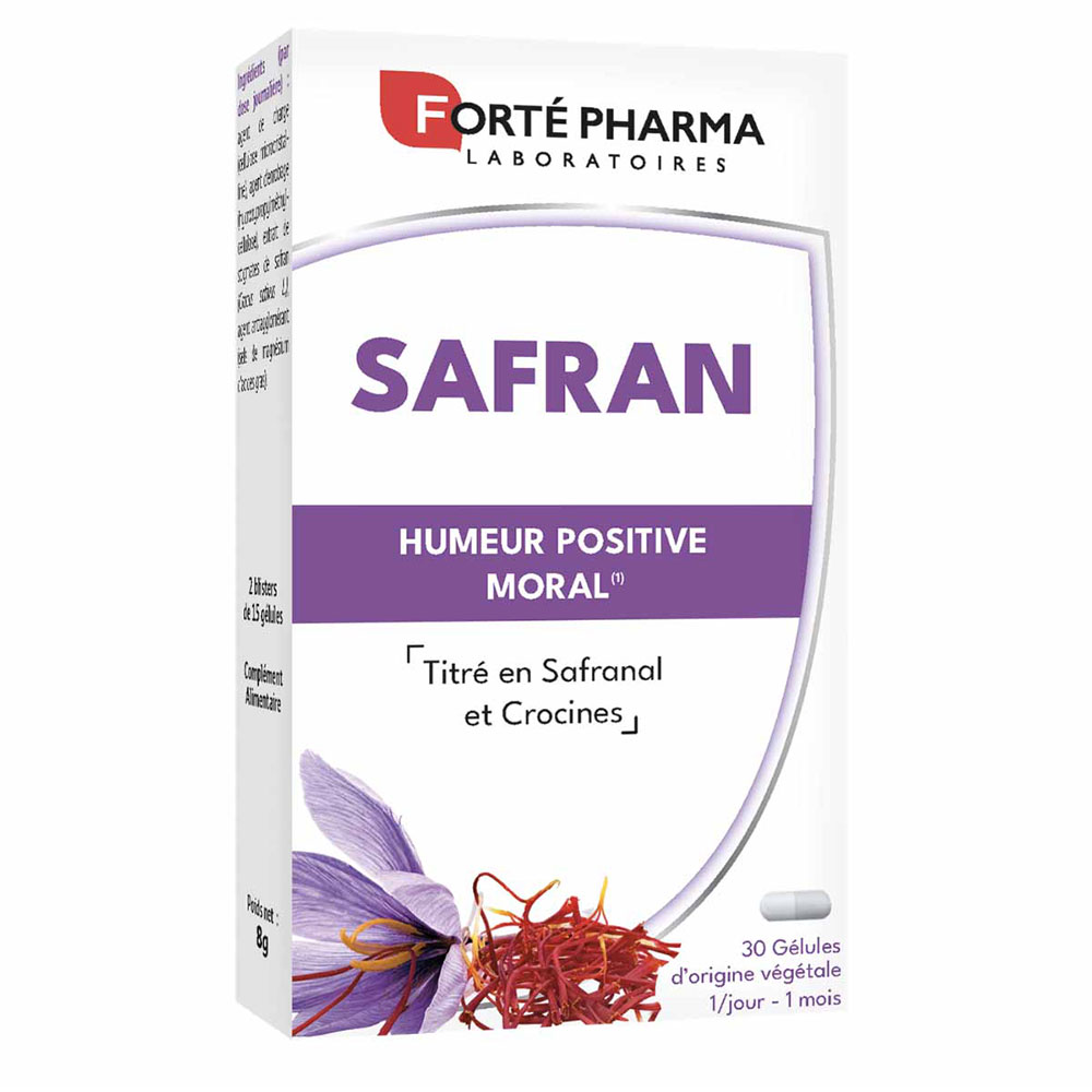 Forté Pharma Safran Titré en Safranal et Crocines 30 gélules végétales