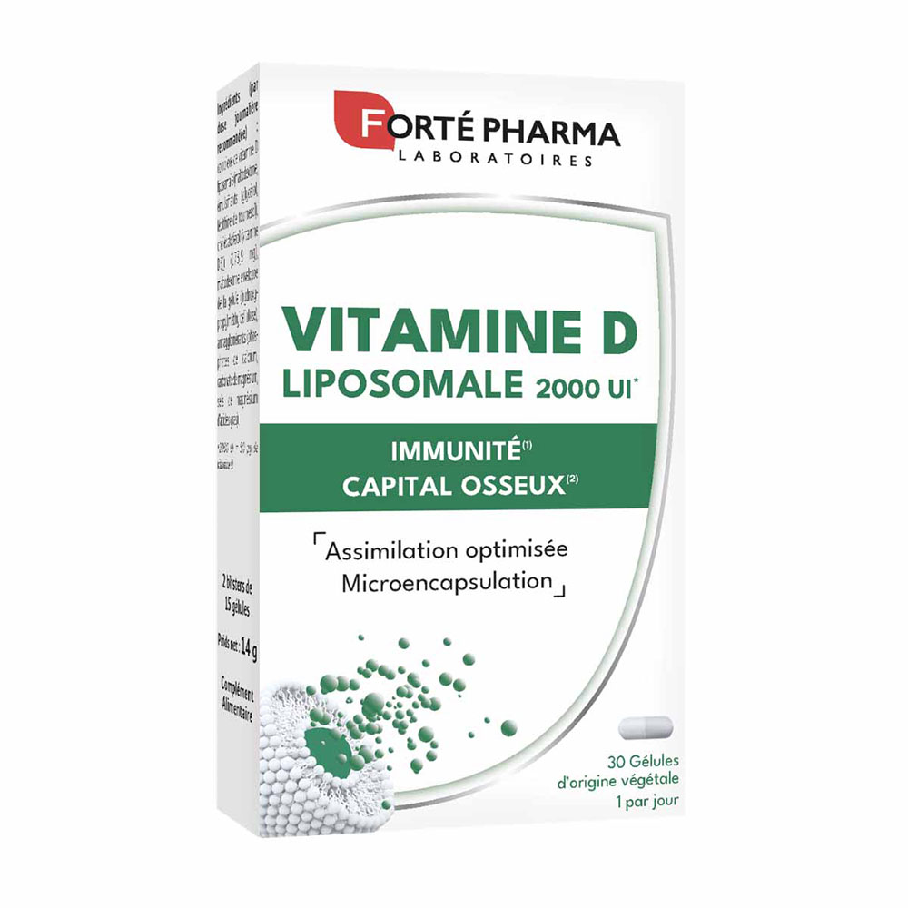 Forté Pharma Forté Royal Vitamine D Liposomale 2000UI Immunité et Santé Des Os 30 gélules