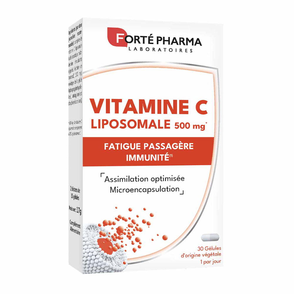 Forté Pharma Vitamine C Liposomale 500mg Vitalité et Fatigue 30 gélules végétales