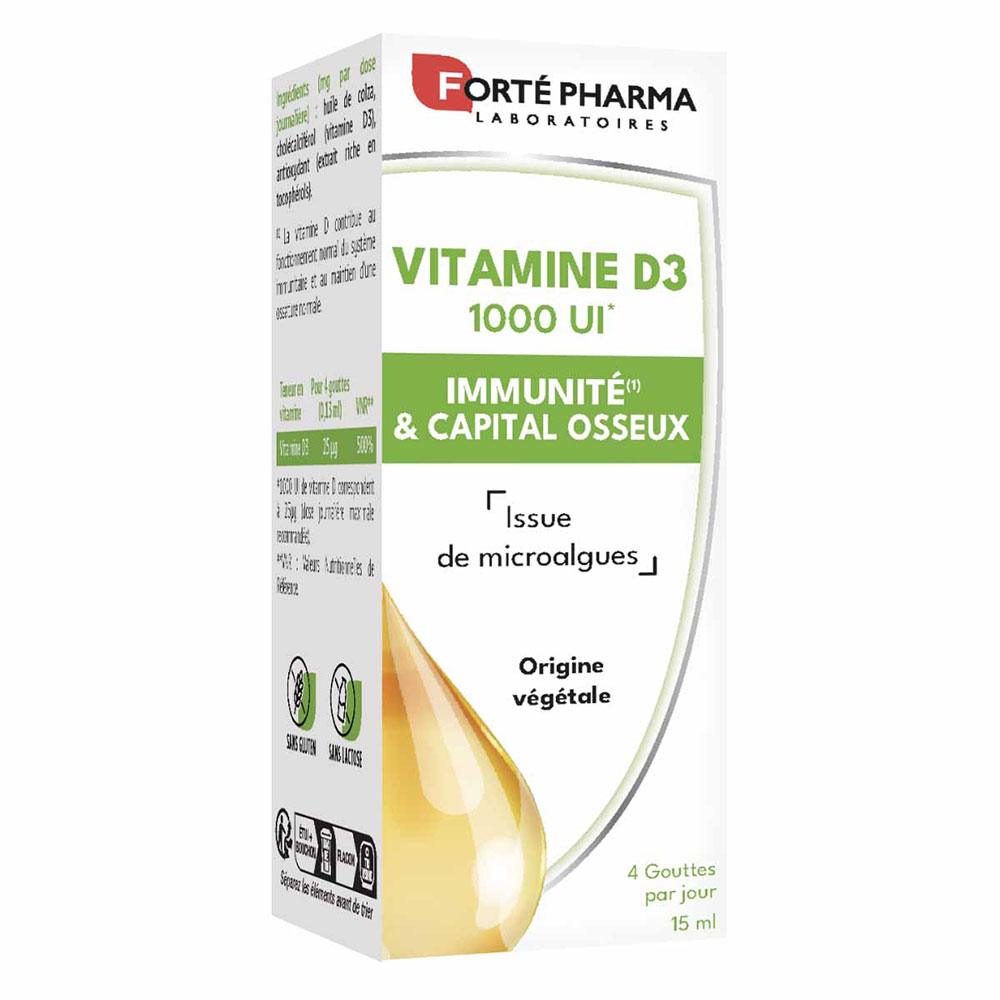 Forté Pharma Vitamine D3 Compte-gouttes 15ml